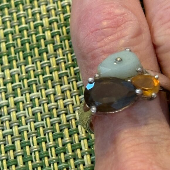 Michelle Albala Multi Gemstone 925 Ladies Ring - Picture 6 of 13